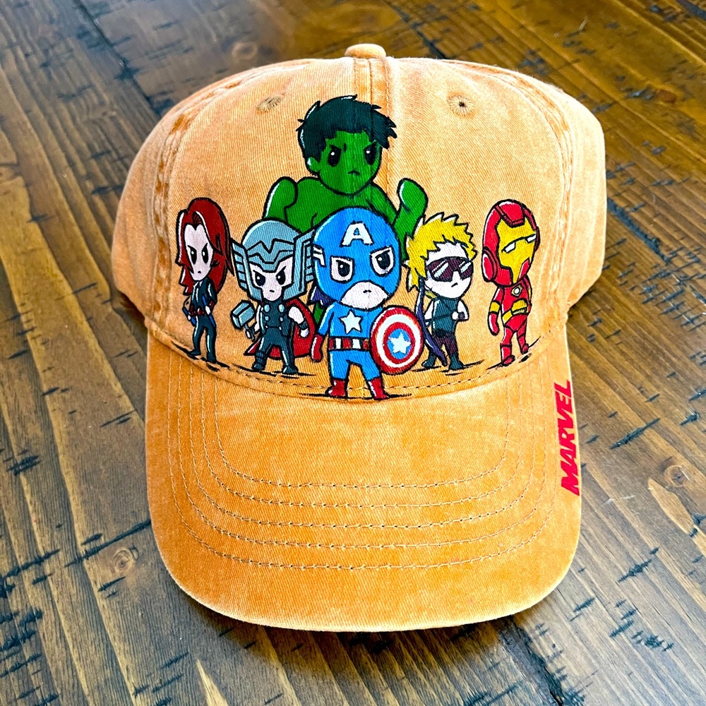 HAND PAINTED One of a kind Cartoon Baseball cap!!  NWT